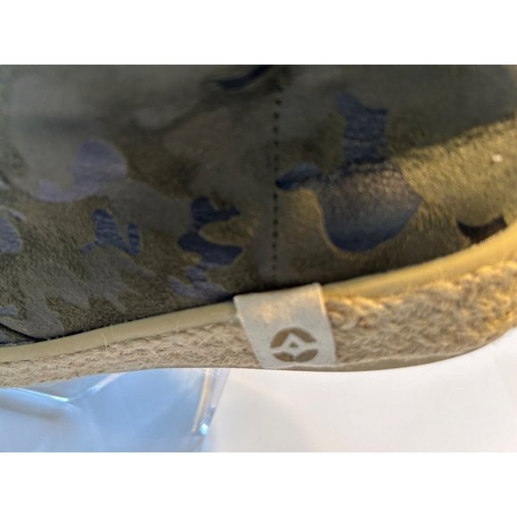 Women's Taj Fur Espadrille Boot Size 10 Green and Black Side Zipper Fur Lined - Picture 3 of 11